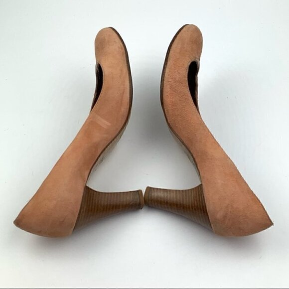 Marc jacobs heels 7 peach rose gold Italian suede Y2k vintage - Picture 5 of 11